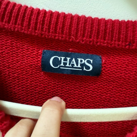 UO Urban Renewal From Vintage Red Chaps Bubble Hem Cropped Jumper Size Large - Picture 5 of 7